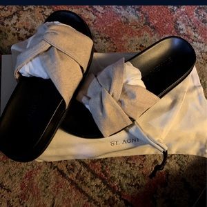 St. Agni linen knot slides